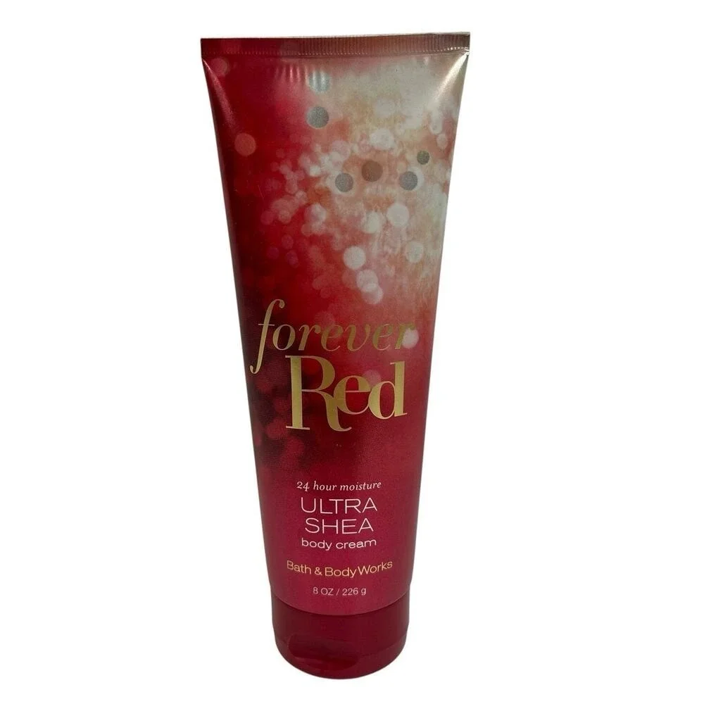 Bath & Body Works Forever Red Luxury Body Cream 8oz Ultra Shea 24‎ Hour Moisture